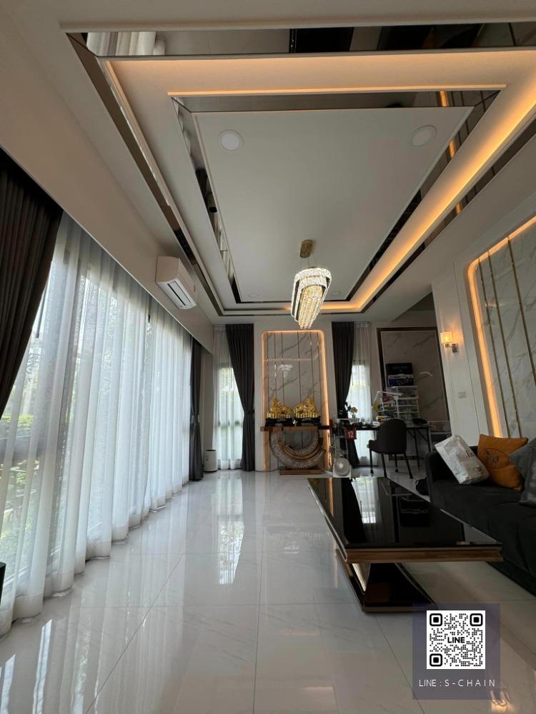 FOR RENT>> บ้านเดี่ยว หมู่บ้าน The City Bangna บ้านแปลงหัวมุม ใกล้ถนนเมน หลังเมกะบางนา เพียง 800 เมตร #LV-MO339