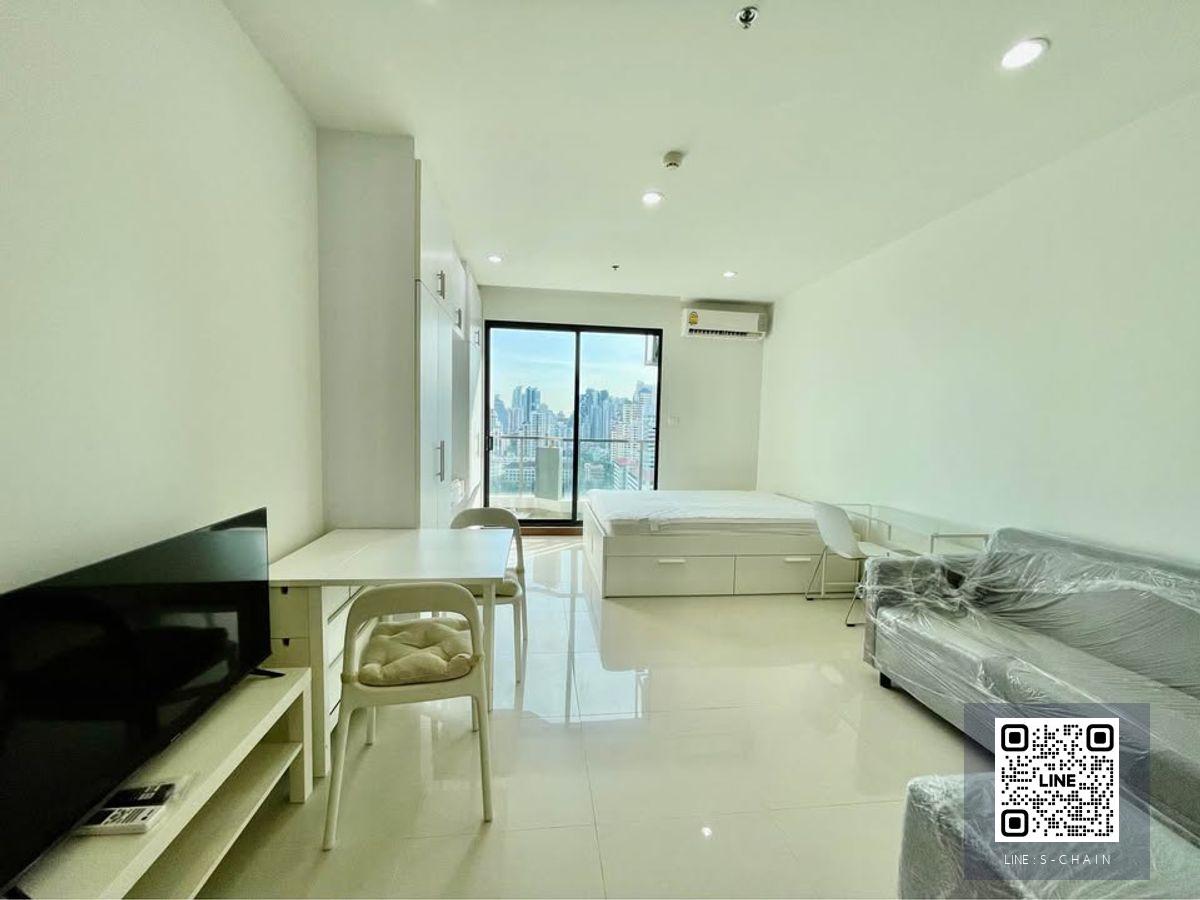 ✨FOR RENT🔥Supalai Premier @Asoke>>  33.5 ตรม. ชั้น 21  วิวมศว. เครื่องใช้ไฟฟ้าใหม่+เฟอร์นิเจอร์ครบ ใกล้ MRT เพชรบุรี+Airport Link มักกะสัน #LV-MO1598