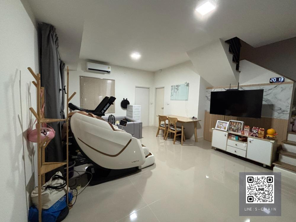 🏡🌺TOWNHOME FOR RENT>> Pleno Bangna - Wongwaen>>   ทาวน์โฮม 2 ชั้นหลังมุม 28.2 ตร.วา (มีพื้นที่ข้างบ้าน) ต่อเติมด้านหลังบ้านเป็นครัว 3 ห้องนอน ติดถนนใหญ่ และทางด่วน บางนา-ตราด  #LV-MO1268