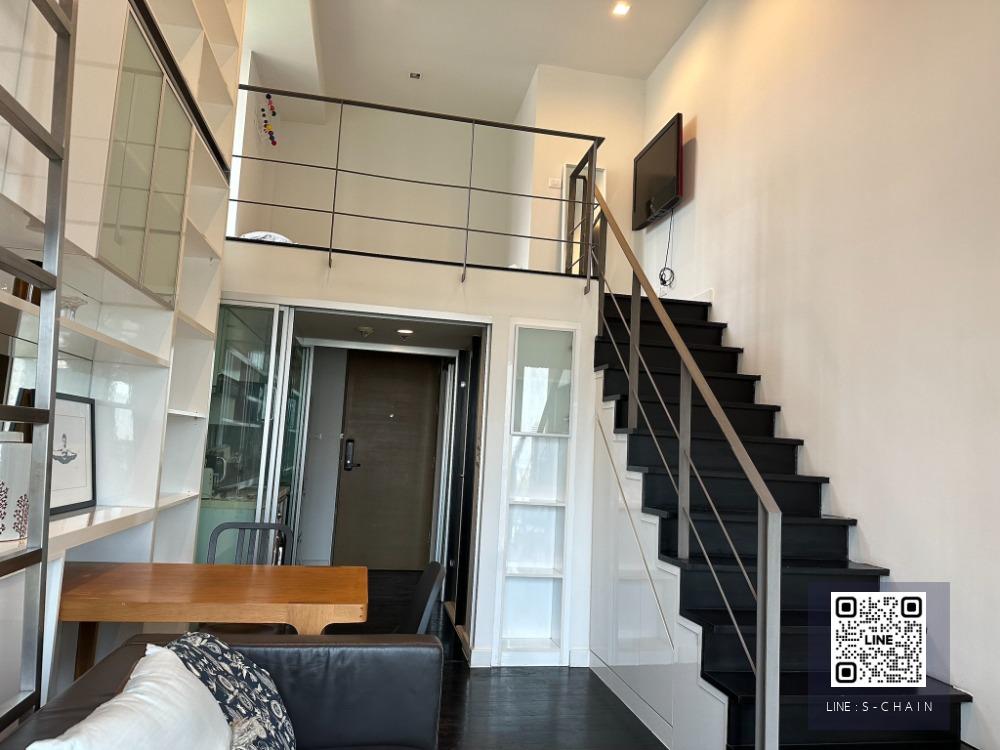 FOR RENT>> I Deo Morph 38 ห้อง Duplex ชั้น 8 ห้องมุม เฟอร์นิเจอร์ครบ แต่งสวยพร้อมเครื่องใช้ไฟฟ้า #LV-MO1429