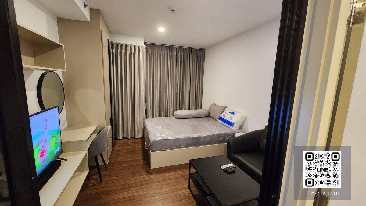 📢FOR RENT>> 🌈The Origin Ram 209 Interchange>> 🔥ติด interchange สายสีส้ม-สายสีชมพู ห้อง Studio ชั้น 24 วิวสวย เฟอร์นิเจอร์ครบพร้อมเครื่องใช้ไฟฟ้า #LV-MO1552