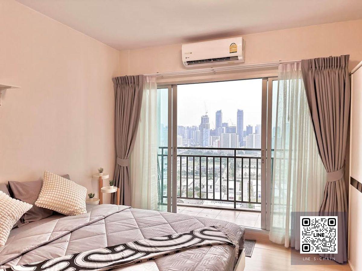 FOR RENT>> Supalai Veranda Rama 9>> ชั้น 30 อาคาร B ใกล้ MRT พระราม 9 เฟอร์นิเจอร์ครบ พร้อมเครื่องใช้ไฟฟ้า #LV-MO1649