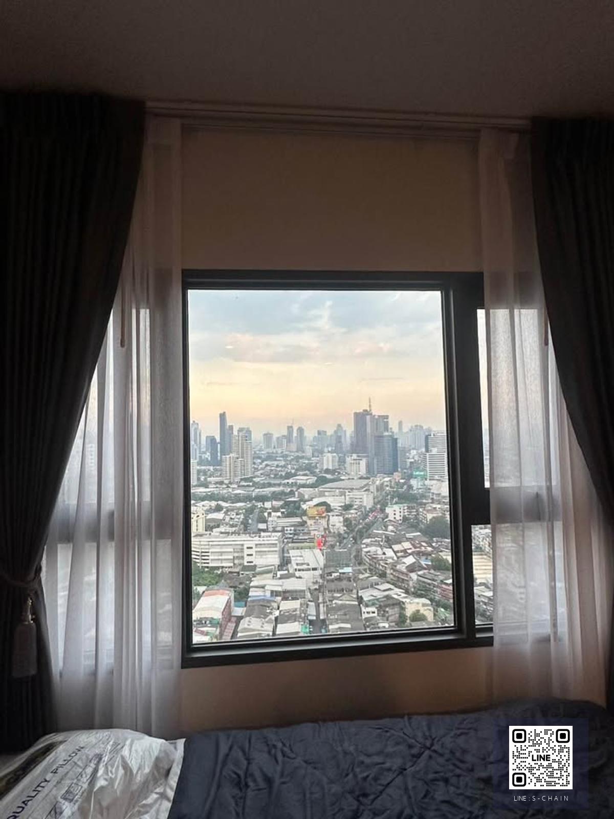 🌈FOR RENT>> Life Rama 4 - Asoke ใกล้ MRT ศูนย์ประชุมสิริกิติ์ ห้องใหม่ ห้องมุม ชั้นสูง ชั้น 31 วิวสวย เฟอร์นิเจอร์ครบพร้อมเครื่องใช้ไฟฟ้า #LV-MO1483