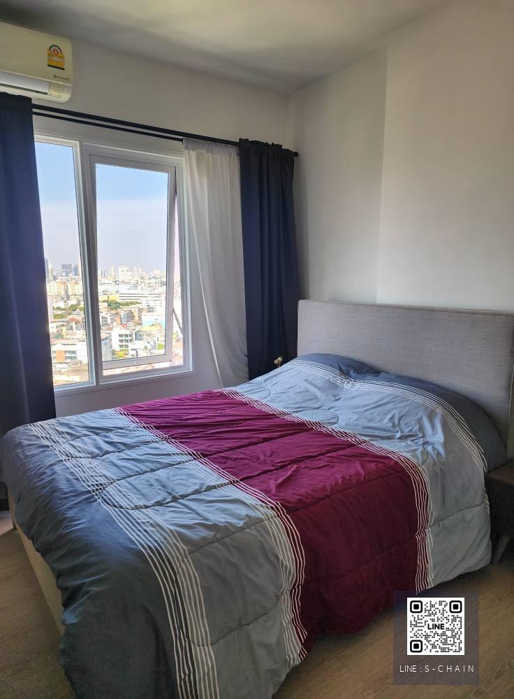 🌈FOR RENT>> Chapter One Eco Ratchada - Huaikwang>> ใกล้ MRT ห้วยขวาง ตึก E ชั้น 15  one bed room 30 ตรม. #LV-MO1113