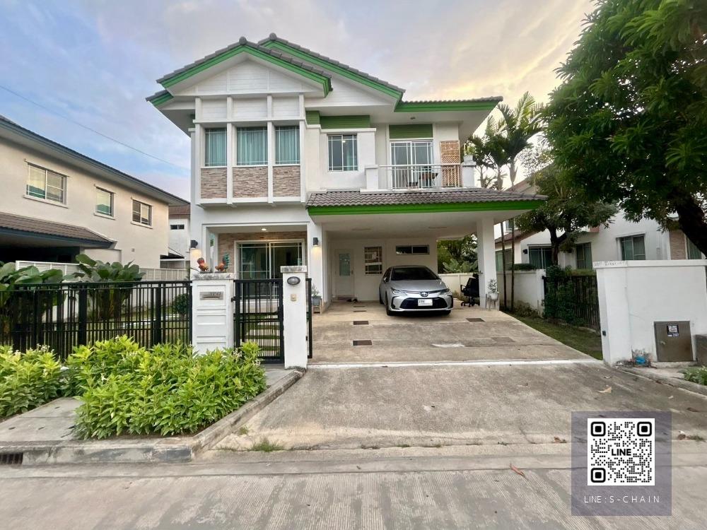 📢HOME FOR RENT  Manthana Onnut - Wongwaen2  ทำเลติดถนนเมน พื้นที่ 200 ตร.ม 4 ห้องนอน เฟอร์นิเจอร์พร้อมเครื่องใช้ไฟฟ้าครบ #LV-MO1450