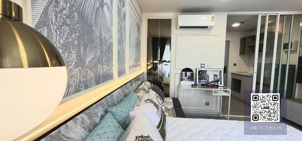 🌼🌈FOR RENT>> KAVE Town Island >> 🎉ตึก A ชั้น 47 วิวสระ panorama เต็มตา ห้องขนาด 22 ตรม. มีกระจกกั้นครัวเป็นสัดส่วน เครื่องใช้ไฟฟ้าครบ เฟอร์ครบ  #LV-MO784