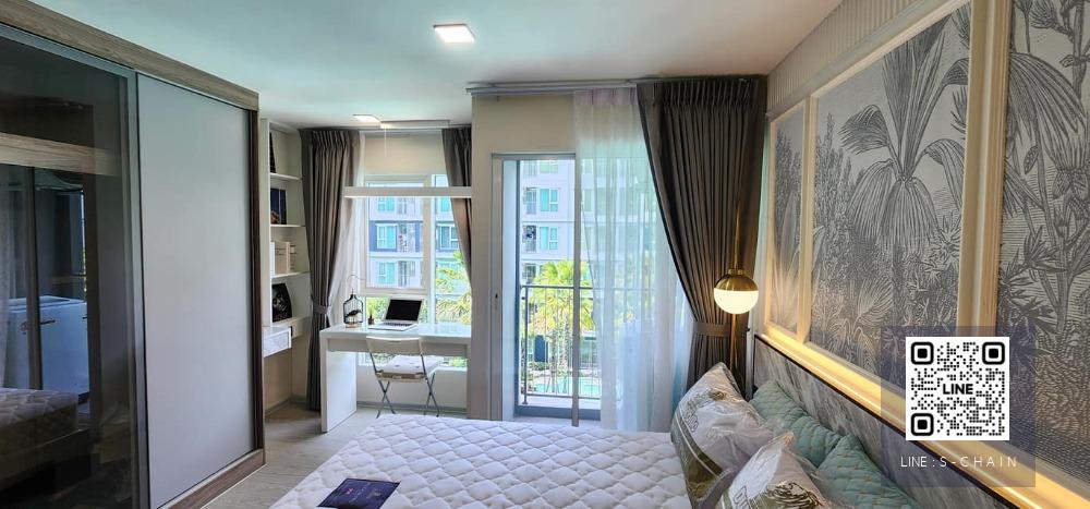 🌼🌈FOR RENT>> KAVE Town Island >> 🎉ตึก A ชั้น 47 วิวสระ panorama เต็มตา ห้องขนาด 22 ตรม. มีกระจกกั้นครัวเป็นสัดส่วน เครื่องใช้ไฟฟ้าครบ เฟอร์ครบ  #LV-MO784