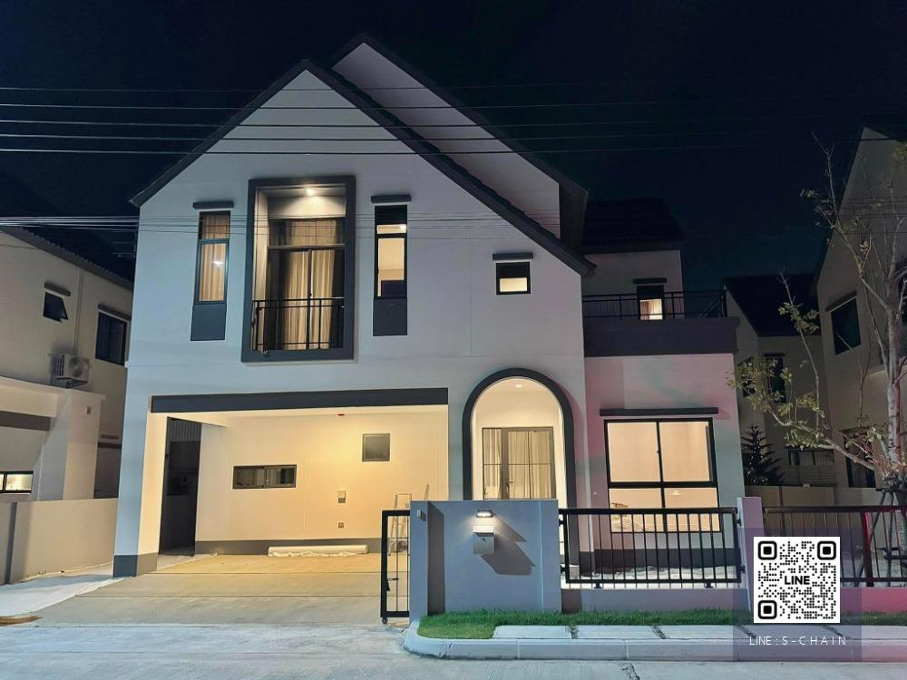 🏠🍀HOME FOR RENT>> หมู่บ้านสราญสิริ ศรีวารี2>> บ้านน่ารักๆ สไตล์ Urban Farmhouse พื้นที่ใช้สอย 160 ตร.ม  ตกแต่งสวย 3 ห้องนอน ใกล้สามบินสุวรรณภูมิ #LV-MO962