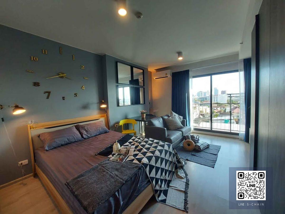 FOR RENT>> I Deo Ratchada - Sutthisan>> 400 ม.จาก  mrt สุทธิสาร Studio ห้องใหม่ แต่งสวย เฟอร์-เครื่องใช้ไฟฟ้าแน่น ฟังก์ชันครบ  #LV-MO1589