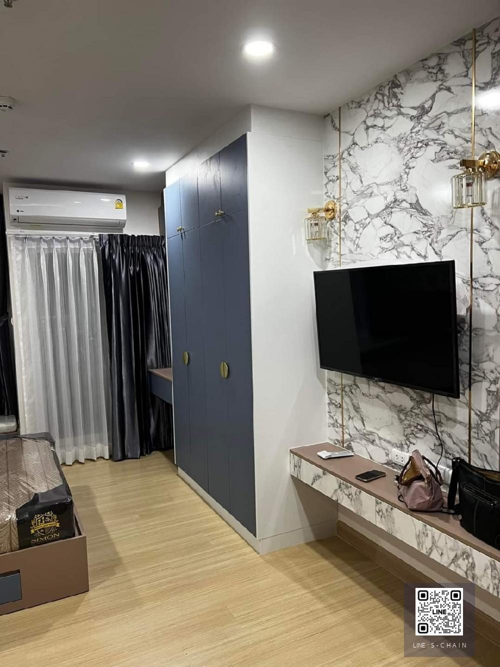 🌟 คอนโด ให้เช่า 🌟Supalai Veranda Ramkhamhaeng(Hua Mak)ขนาดห้อง 28 ตร.ม. ชั้น 8#M0-1151