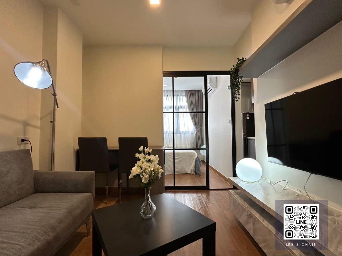 FOR RENT ⭐🌈Magnix Ramintra 21>>  ห้องสวย ทำเลดี ใกล้รถไฟฟ้า เดินทางสะดวก ✨ Type A ขนาด 1 ห้องนอน เฟอร์นิเจอร์พร้อมเครื่องใช้ไฟฟ้าครบ #LV-MO1914