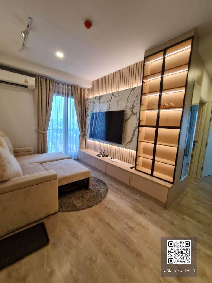 FOR RENT>> The Tree Pattanakarn - Ekkamai>> 2 ห้องนอน ห้องมุม ชั้น 12 เฟอร์นิเจอร์ตกแต่ง พร้อมอยู่ ใกล้Airport Link รามคำแหง #LV-MO406
