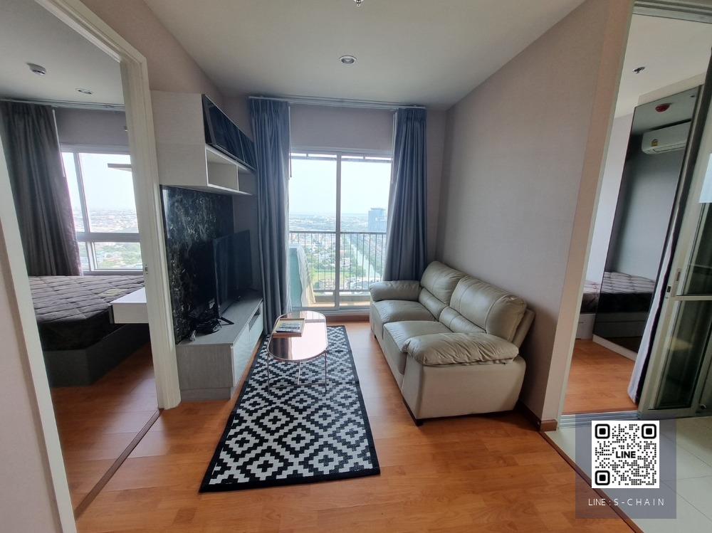 FOR RENT>> The President Sukhumvit - Samutprakarn>> ห้องมุม ขนาด 35 ตร.ม. ชั้น 27 เฟอร์นิเจอร์ครบ พร้อมเครื่องใช้ไฟฟ้า ติด BTS แพรกษา #LV-MO321
