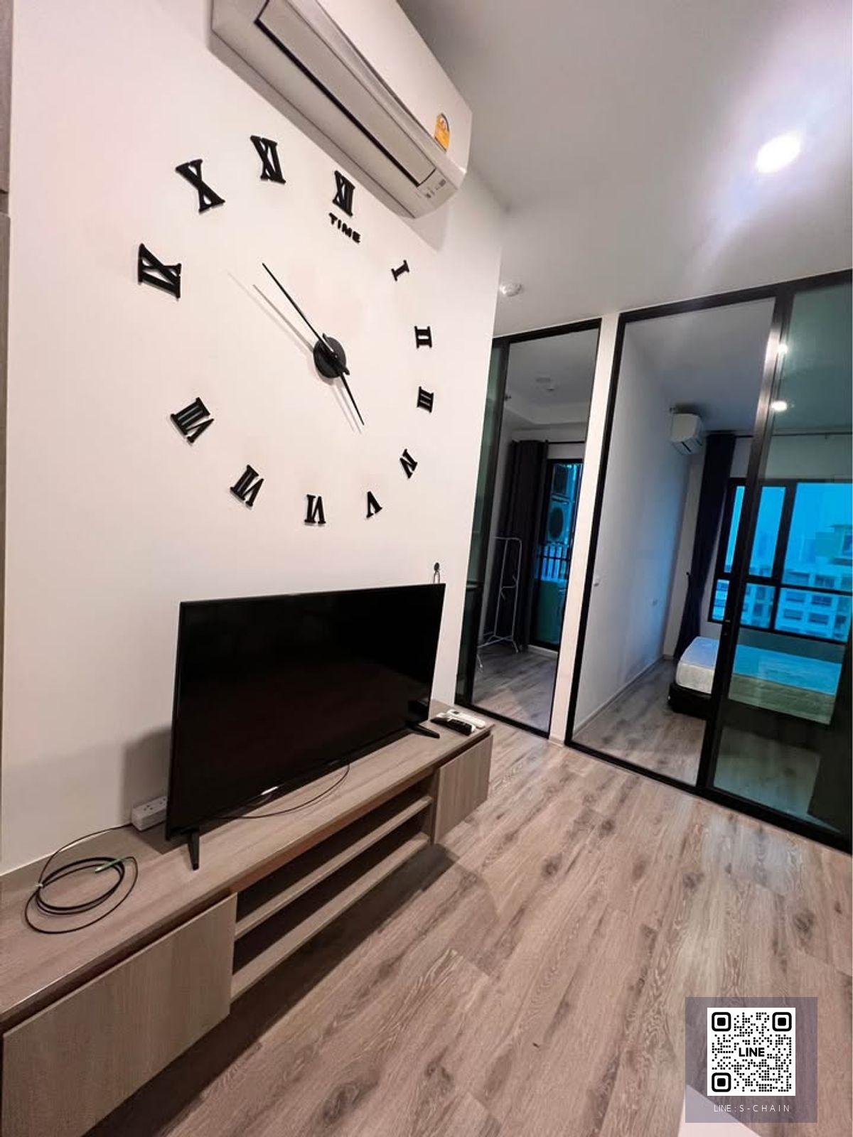 FOR RENT 📢Knightsbridge Collage Ramkhamhaeng 📢 ติด MRT รามคำแหง 34 เพียง 100 เมตร  ชั้น 20 วิวสวย มีเครื่องใช้ไฟฟ้าครบ และ เฟอร์นิเจอร์ครบ #LV-MO1700