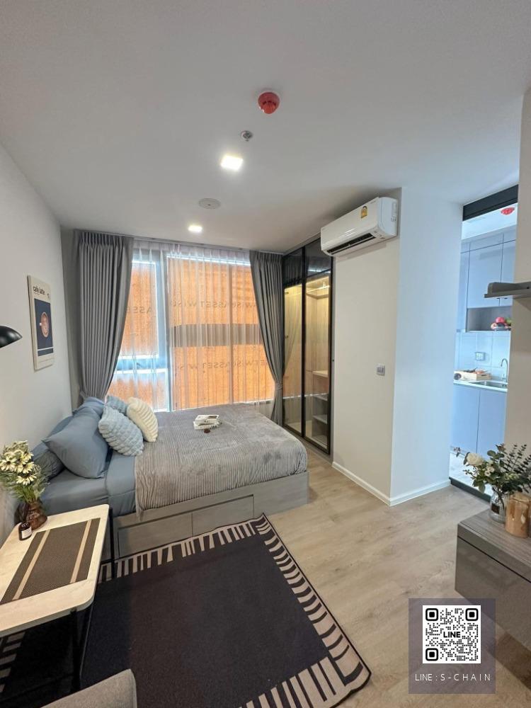 🔔🍀FOR RENT>> Modiz Rhyme Ramkhamhaeng>> ห้องใหม่แกะกล่อง เฟอร์นิเจอร์ครบ ใกล้ MRT รามคำแหง 80 เมตร  ชั้น 18 #LV-MO1115