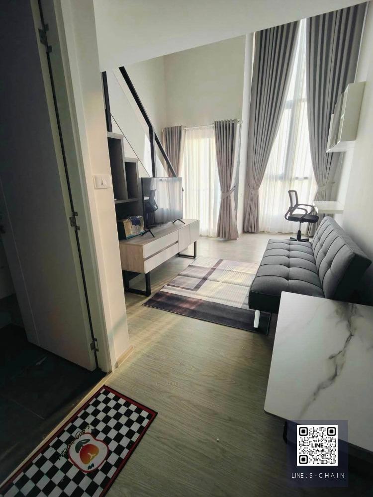 FOR RENT>> The Origin Plug & Play Ramkhamhaeng Tripple Station>> ห้อง 2 ชั้น Duo Space  ใกล้รถไฟฟ้า 3 สาย ห้องสวย ตกแต่งพร้อมอยู่ #LV-M077