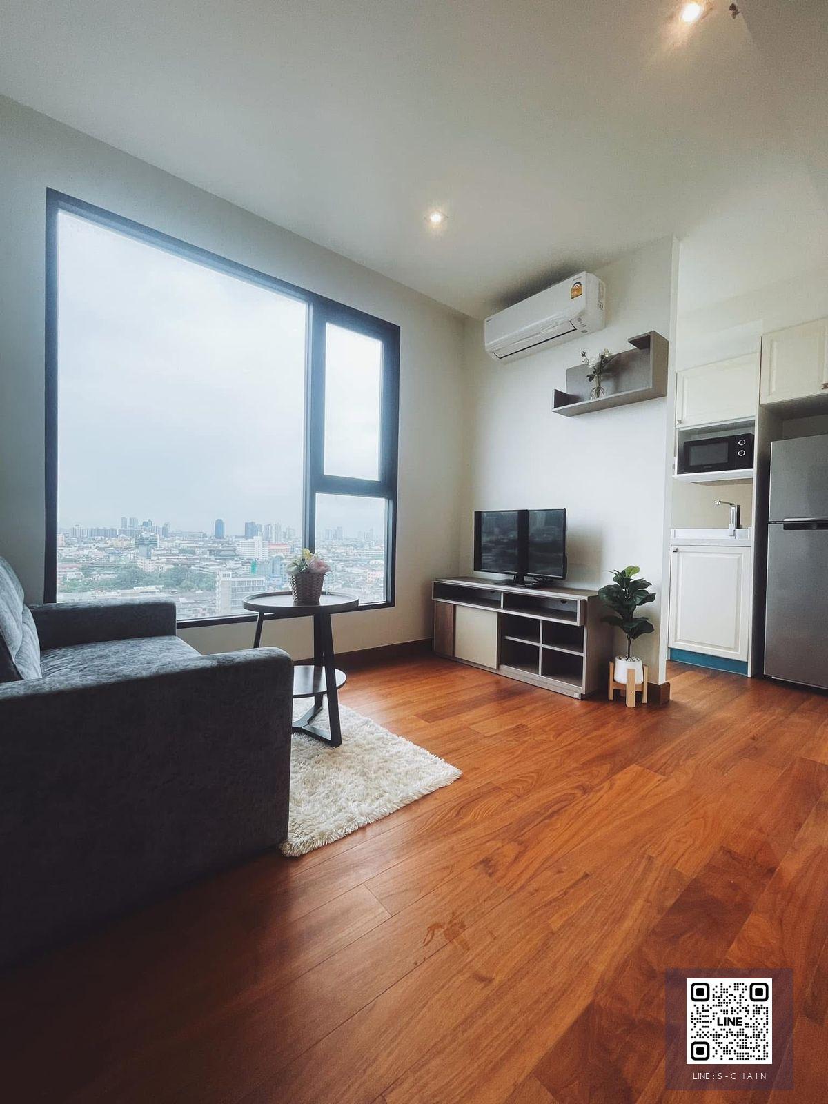 🌈🍀FOR RENT>> Altitude Sympony Charoenkrung 📢คอนโดใกล้ CBD สาทร และรถไฟฟ้า BTS สะพานตากสิน  มีลิฟจอดรถ เฟอร์พร้อมอยู่ ติดม่านแล้ว ชั้น 16 ขนาด 35 ตร.ม #LV-MO1927