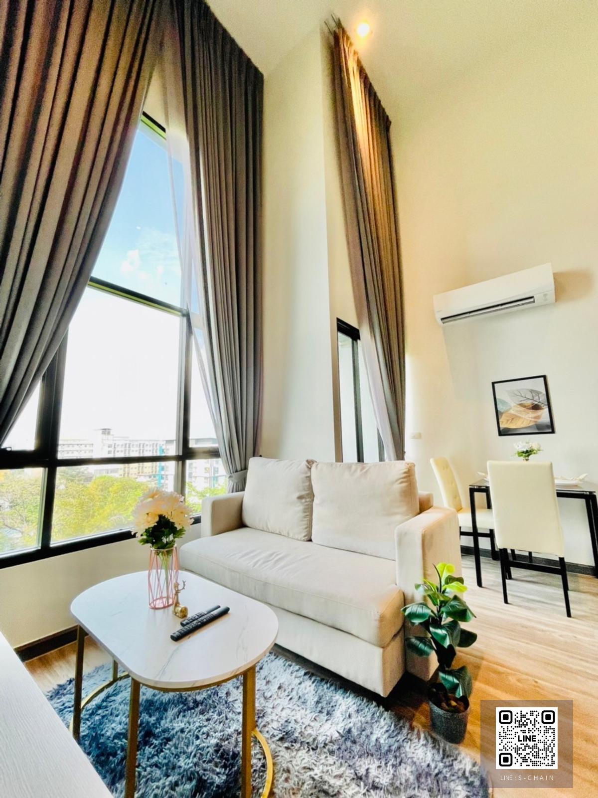 🎏FOR RENT>> The Collec Ratchada 32>> ห้องสวย ทำเลดี พื้นที่ใช้สอยมีทั้งชั้นบนและชั้นล่าง ห้อง Duplex ชั้น 7 ตรงข้ามศาลอาญารัชดา /ม.ราชฎัชจันทรเกษม #LV-MO1472