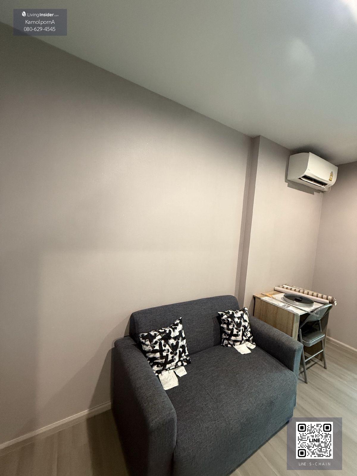 FOR RENT>> The Parkland Charan - Pinklao>> ชั้น 17 ขนาด 35 ตร.ม ตึก B ส่วนกลางขนาดใหญ่ เฟร์นิเจอร์ครบ #LV-MO1594