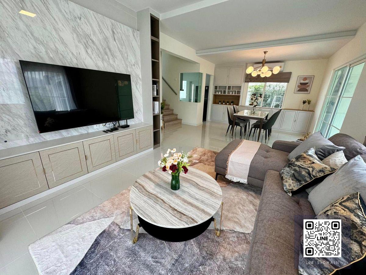 🌈🏡HOME FOR RENT>> Villaggio 3 Srinakarin - Bangna>> บ้านเดี่ยว 2 ชั้น บนพื้นที่ 64 ตร.ม. 4 ห้องนอน ใกล้ Mega บางนา เฟอร์นิเจอร์ครบ #LV-MO1522
