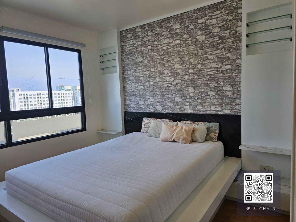 FOR RENT>> Lumpini Ville Sukhumvit 77>> ตึก 1 ชั้น 15 ติดริมถนน ทิศเหนือ วิวโล่ง เฟอร์นิเจอร์ครบ #LV-MO266