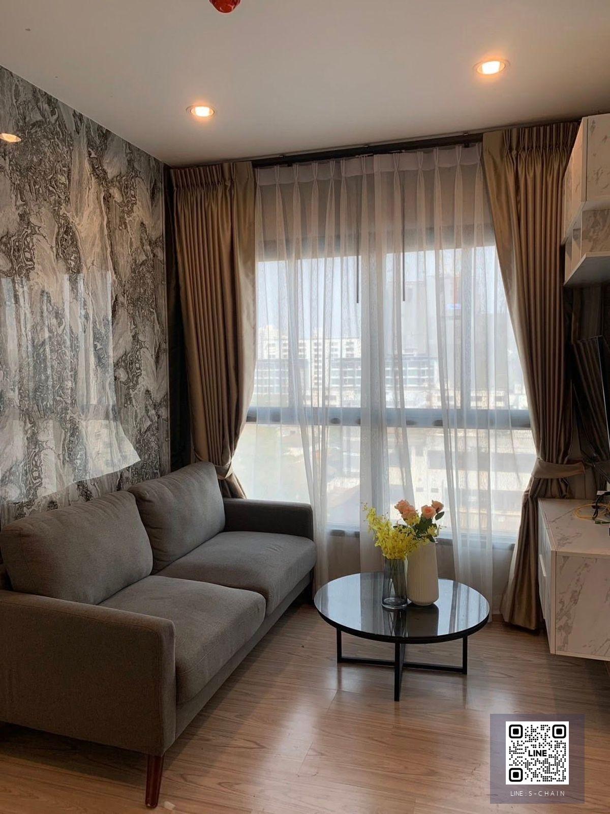 FOR SALE 📢⭐The Tree Huamark Interchange >> ติด The Mall บางกะปิ อาคาร C  ชั้น 6 ขนาด 27  เครื่องใช้ไฟฟ้าครบพร้อมเข้าอยู่ TV ตู้เย็น เครื่องซักผ้า  #LV-MO1640