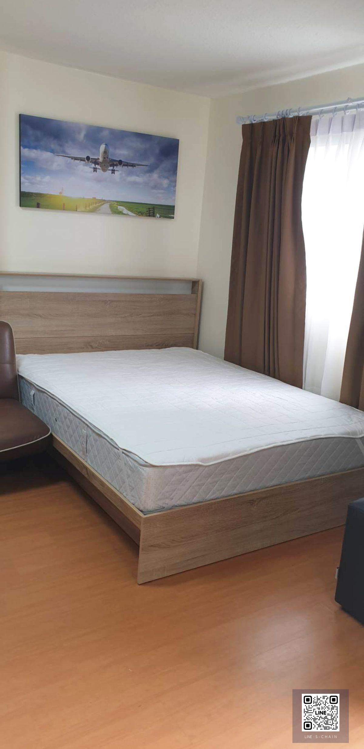 📢FOR RENT>> 🔥Lumpini Condotown Romklao - Suvarnaphumi>> เฟอร์นิเจอร์ครบห้องใหญ่ พร้อมอยู่ ห้อง Studio 22 ตารางเมตร ตึก B2 ชั้น 3 วิวด้านข้างอาคาร #LV-MO1611