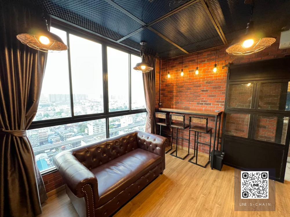 FOR RENT>> The Tree Interchange บางซื่อ>> ตึก A ชั้น 24 ห้องตกแต่งสไตล์ loft เฟอร์นิเจอร์ครบ เดินทางสะดวก ใกล้ MRT บางโพ/MRT เตาปูน #LV-MO206