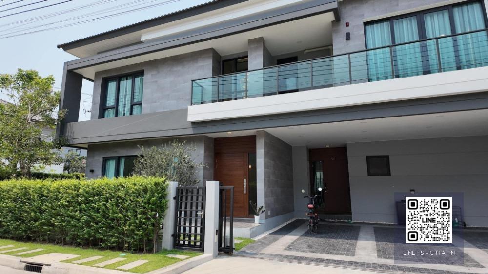 FOR RENT>> บ้านเดี่ยว หมู่บ้าน The City Bangna บ้านแปลงหัวมุม ใกล้ถนนเมน หลังเมกะบางนา เพียง 800 เมตร #LV-MO339