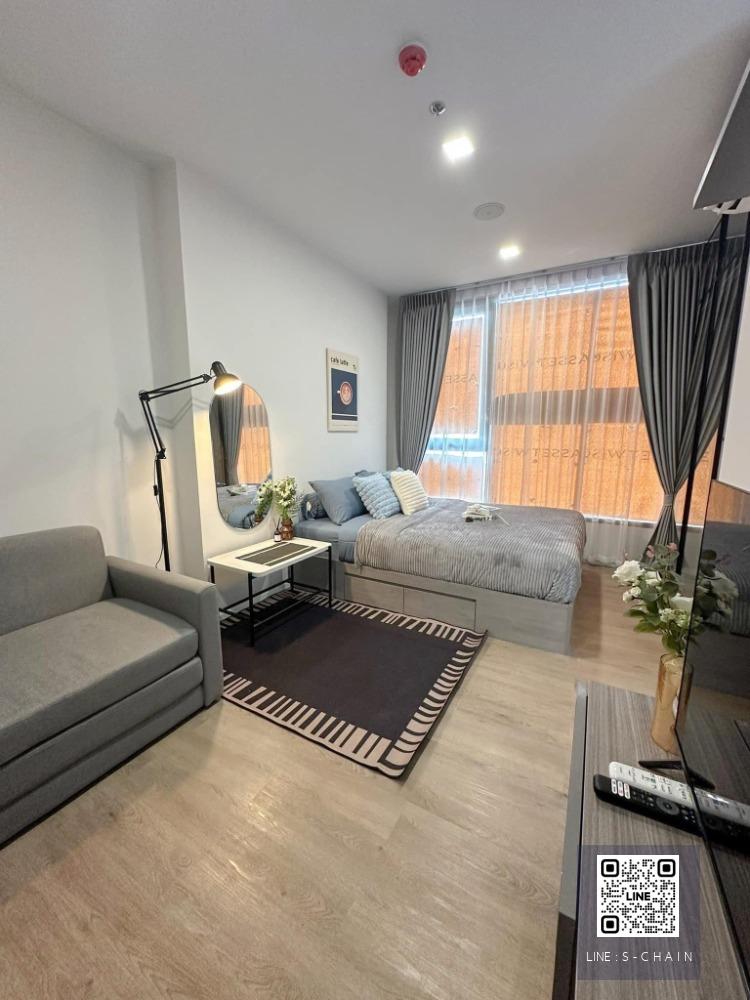 🔔🍀FOR RENT>> Modiz Rhyme Ramkhamhaeng>> ห้องใหม่แกะกล่อง เฟอร์นิเจอร์ครบ ใกล้ MRT รามคำแหง 80 เมตร  ชั้น 18 #LV-MO1115