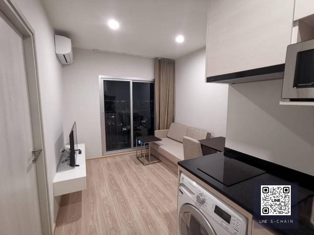 🔥🎗FOR RENT>> Noble Revolve Ratchada2>> ขนาด 26.67 ตร.ม.  ชั้น 27 เฟอร์นิเจอร์ และ เครื่องไฟฟ้าครบพร้อมอยู่ ใกล้ MRT ศูนย์วัฒนธรรม #LV-MO1289