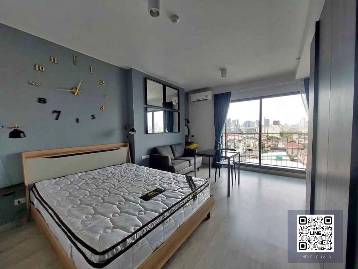 FOR RENT>> I Deo Ratchada - Sutthisan>> 400 ม.จาก  mrt สุทธิสาร Studio ห้องใหม่ แต่งสวย เฟอร์-เครื่องใช้ไฟฟ้าแน่น ฟังก์ชันครบ  #LV-MO1589