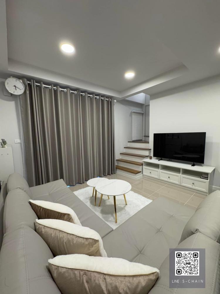 🏡☘️TOWN HOME FOR RENT>> Q Prime Sukhumvit 77>> ทาวน์โฮม 3 ชั้น บ้านใหม่ เฟอร์ครบ พร้อมเข้าอยู่  เดินทางสะดวก ใกล้ MRT ศรีนุช #LV-MO1141
