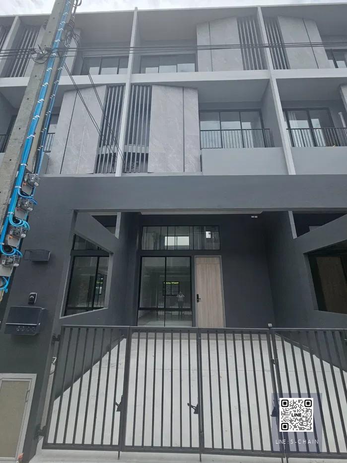 🚩🎊TOWN HOME FOR RENT>>Nue Cove Nort Ratchapruek>> ทาวน์โฮม 4 ชั้น ติด รร.นานาชาติเด่นหล้า (DBS.) พื้นที่ 19 ตรว. 3 ห้องนอน เดินทางสะดวก ใกล้ทางดวน /MRT #LV-MO1048