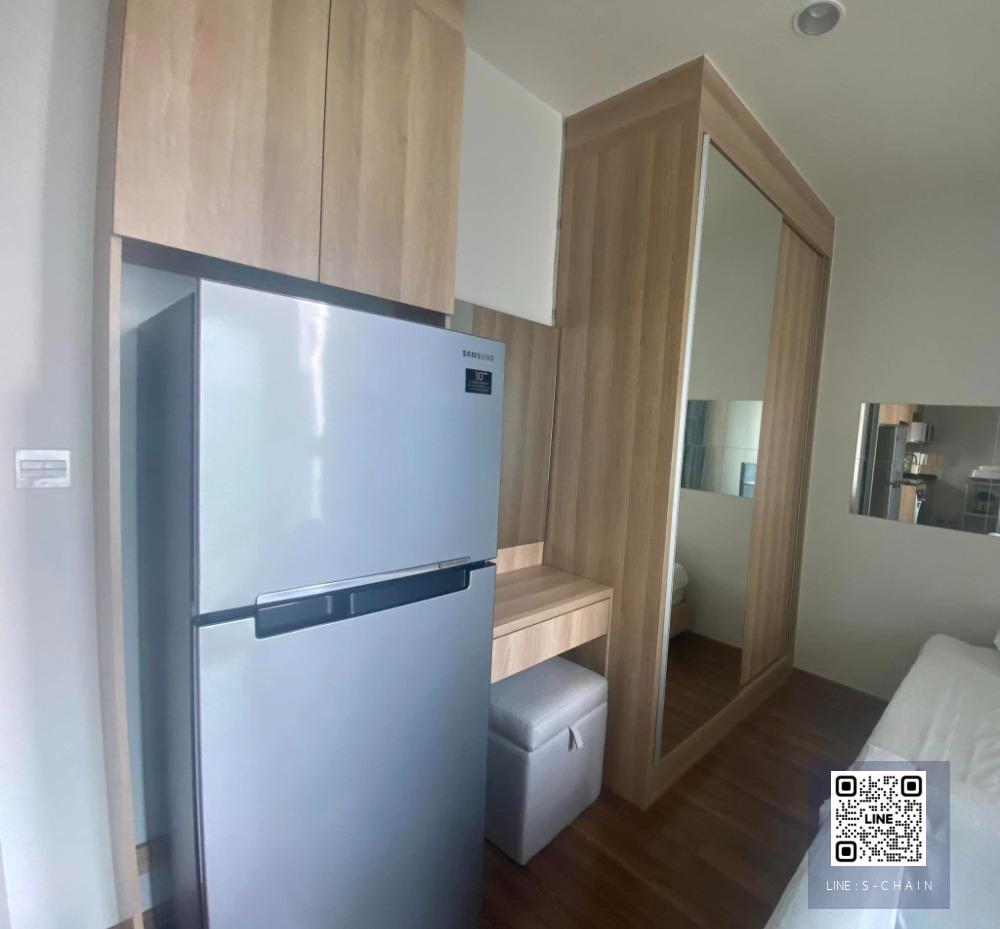 FOR RENT>> Noble Rovolve Ratchada 2>> ห้อง Studio ขนาด 23 ตร.ม. ชั้น 35 เฟอร์นิเจอร์ตกแต่งครบ Digital Door Lock ติด MRT ศูนย์วัฒนธรรม #LV-MO382