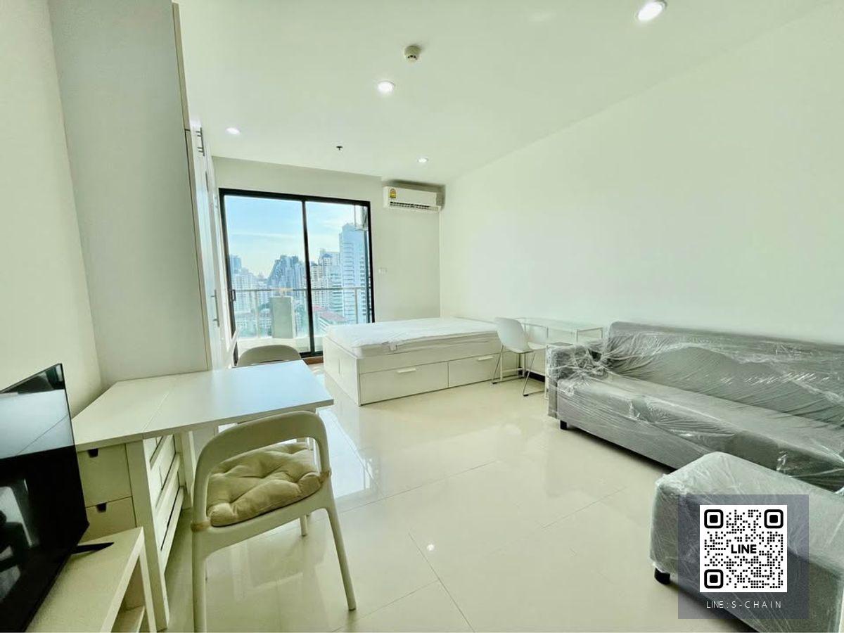 ✨FOR RENT🔥Supalai Premier @Asoke>>  33.5 ตรม. ชั้น 21  วิวมศว. เครื่องใช้ไฟฟ้าใหม่+เฟอร์นิเจอร์ครบ ใกล้ MRT เพชรบุรี+Airport Link มักกะสัน #LV-MO1598