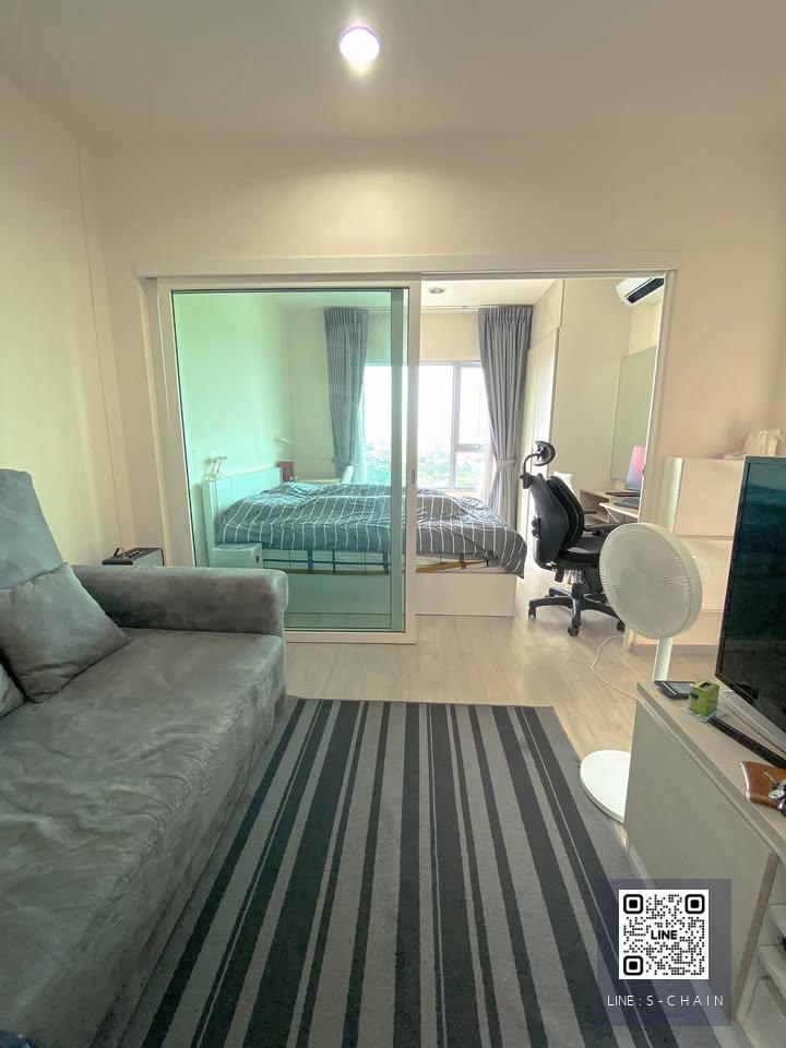 🍀FOR RENT>> Aspire Ratchada - Wongsawang>> 🚄ติด MRT วงศ์สว่าง (สายสีม่วง) ชั้น 15 ตึก A  Fully Furnished เครื่องใช้ไฟฟ้าครบ  #LV-MO1196