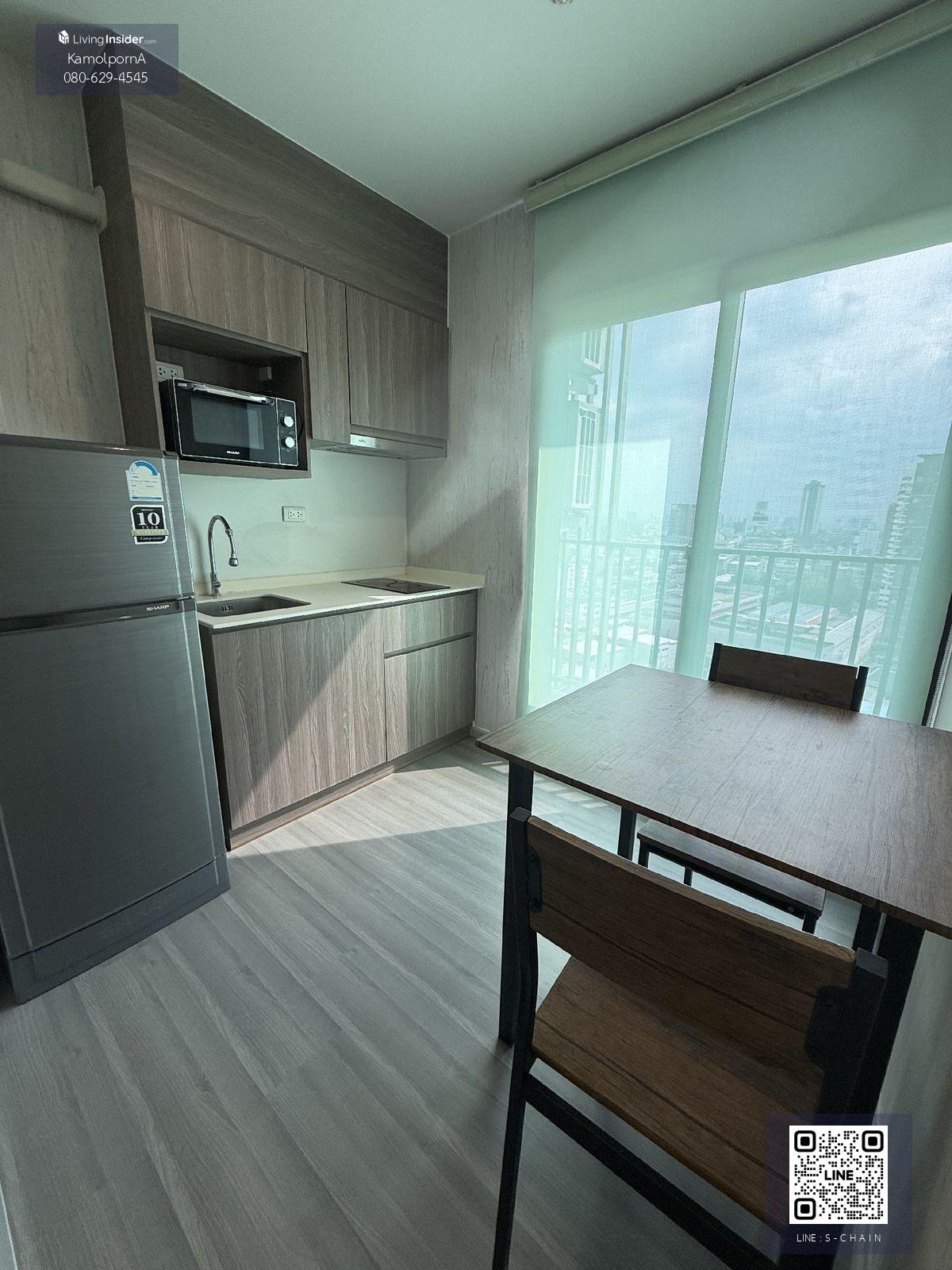 FOR RENT>> The Parkland Charan - Pinklao>> ชั้น 17 ขนาด 35 ตร.ม ตึก B ส่วนกลางขนาดใหญ่ เฟร์นิเจอร์ครบ #LV-MO1594