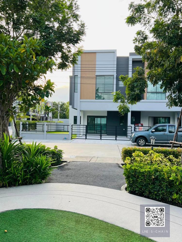 FOR RENT>> TOWNHOME หมู่บ้านพลีโน่ สุขุมวิท - บางนา2>> บ้านใหม่ หน้าสวน ใกล้ Mega / IKAE Bangna #MO-4788