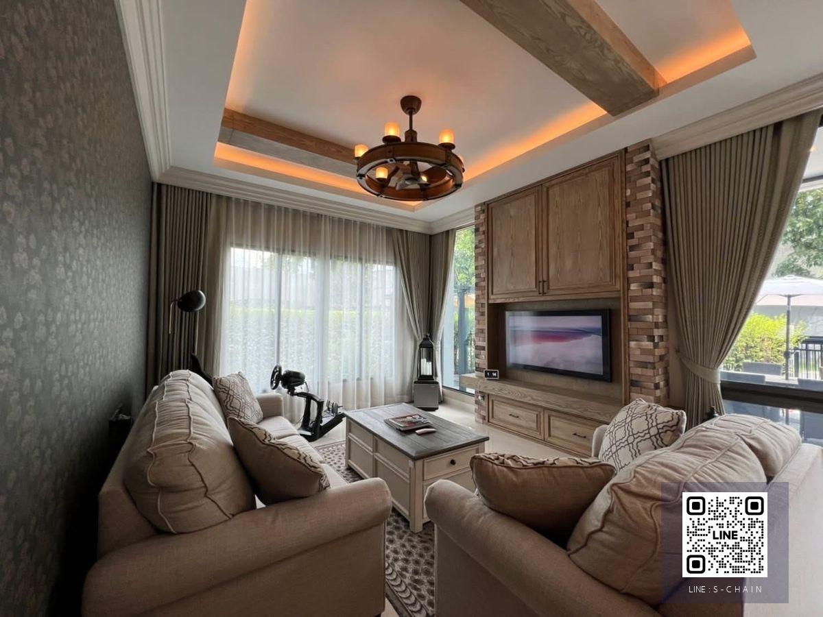 ✨🏡HOME FOR RENT/SALE🍀 Setthasiri Krungthepkreetha 2>> บ้านสวย บรรยากาศร่มรื่น ถนนกว้างขวาง ขนาด 404 ตร.ม บ้านหัวมุม !! สุด ไพรเวท 5 ห้องนอน  ใกล้ รร.นานาชาติ #LV-MO1746