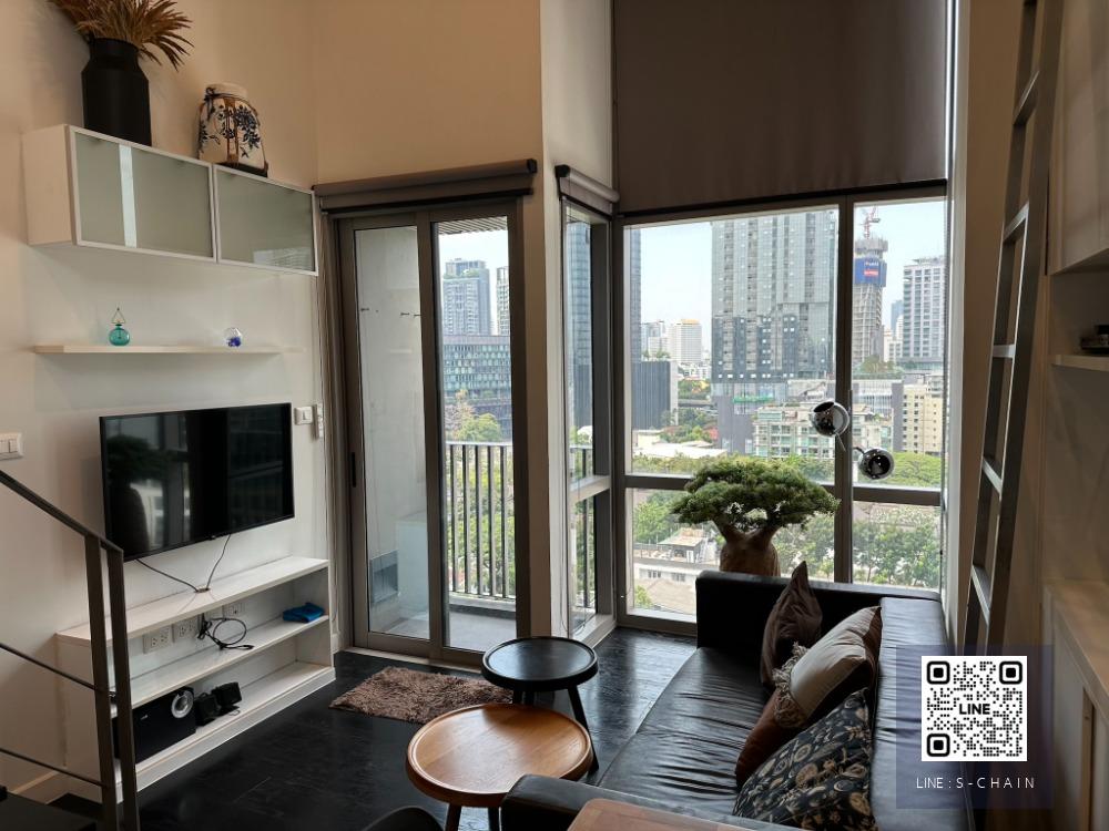 FOR RENT>> I Deo Morph 38 ห้อง Duplex ชั้น 8 ห้องมุม เฟอร์นิเจอร์ครบ แต่งสวยพร้อมเครื่องใช้ไฟฟ้า #LV-MO1429