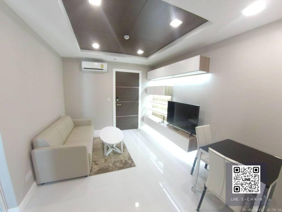 FOR RENT>> The Metropolis Samrong Interchange>> ชั้น 15 (วิวสระน้ำ) ตกแต่งครบ เฟอร์นิเจอร์ Built-in ติด BTS สำโรง รถไฟฟ้าสายสีเหลือง #LV-MO155