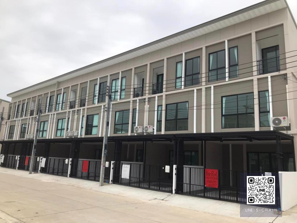 TOWN HOME FOR RENT>> Patio Srinakarin - Rama9>> ทาวน์โฮม,โฮมออฟฟิต 3 ชั้น ใกล้มหาวิทยาลัยนานาชาติสแตมฟอร์ด /Airport Link หัวหมาก #MO-000