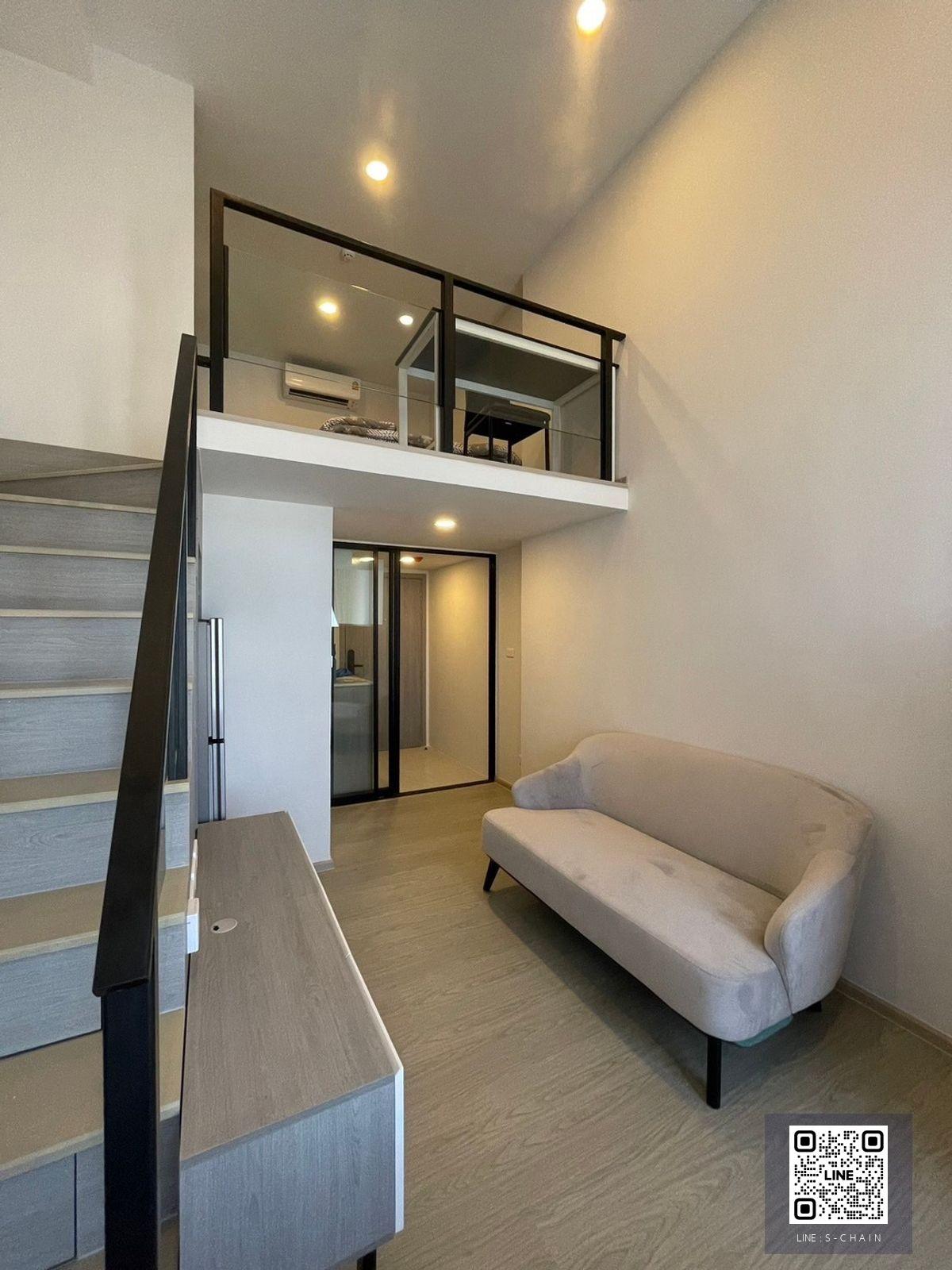 📢🔥FOR RENT>> Origin Plug & Play Ramkhamhaeng Tripple Station>> ห้อง Duplex ชั้น 21 ชั้นบนสุด ใกล้ส่วนกลาง สระว่ายน้ำ Rooftop ห้องโปร่ง เพดานสูง เฟอร์นิเจอร์ครบครัน #LV-MO1582