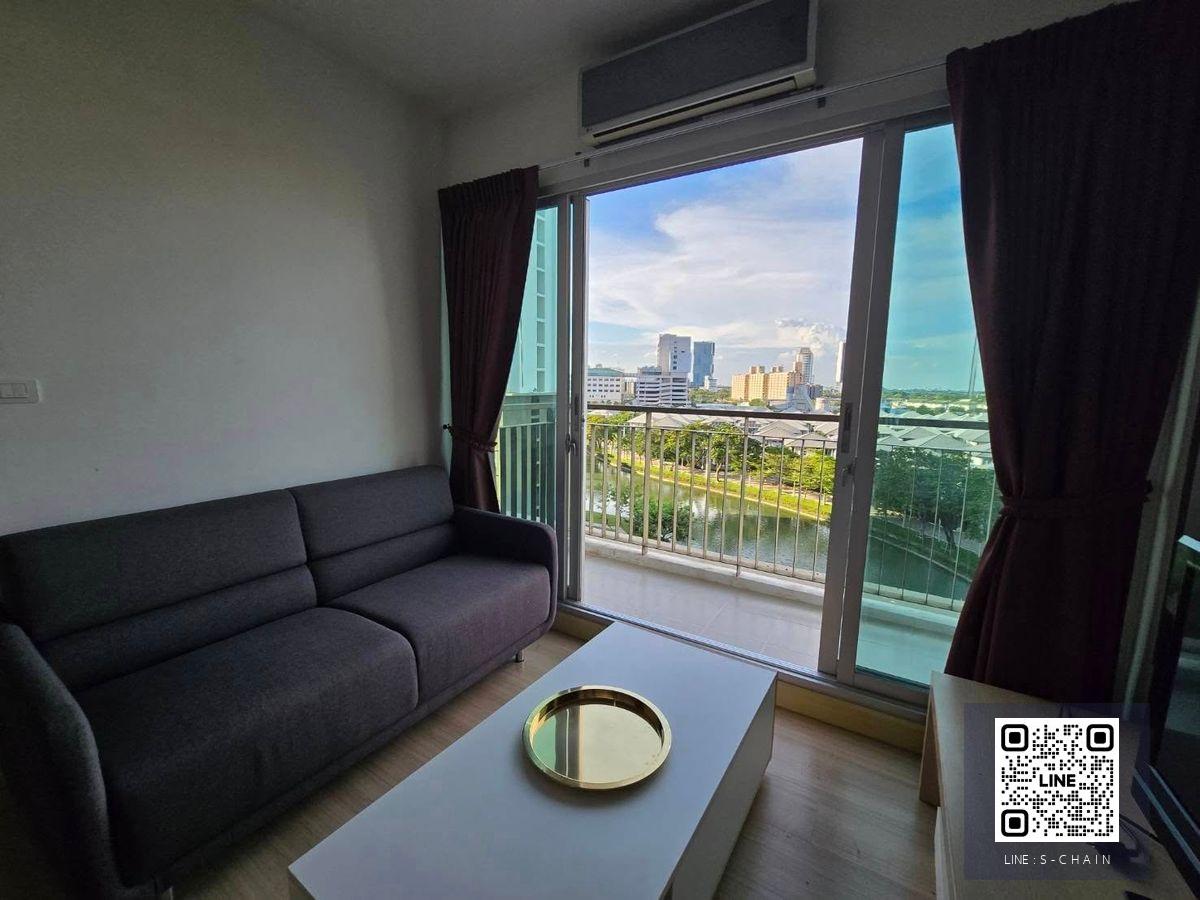 FOR RENT>> Parkland Srinakarin Lakside >> 🌈✨ ใกล้ MRT ศรีลาซาล ชั้น 8 วิวเลค และสระว่ายน้ำ ระเบียงหันเหนือ ห้องเย็นลมสบายตลอดปี  ห้องหน้ากว้าง วิวดี #LV-MO1803