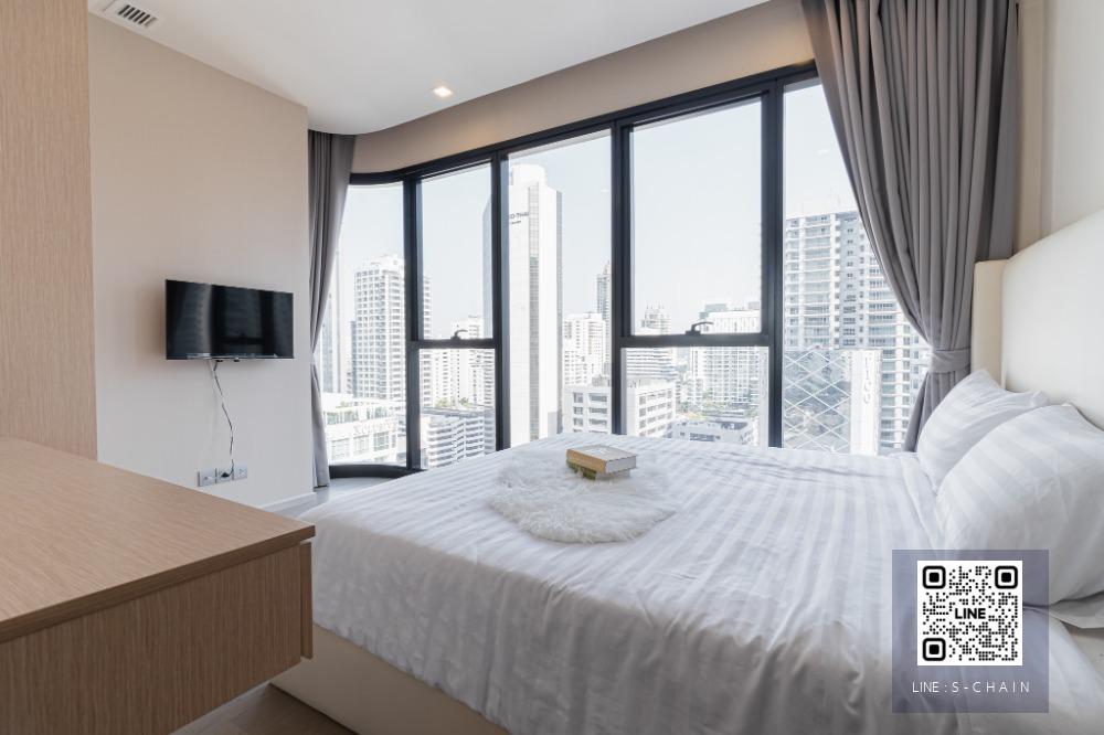 FOR RENT>> Ashton Asoke>> ชั้น 15 / 2 ห้องนอน ห้องมุม วิว 3 ด้าน หน้าต่างกระจกโค้งอยู่ เดินทางสะดวก ติดกับสถานี interchange (MRT/BTS) อโศก #LV-MO282