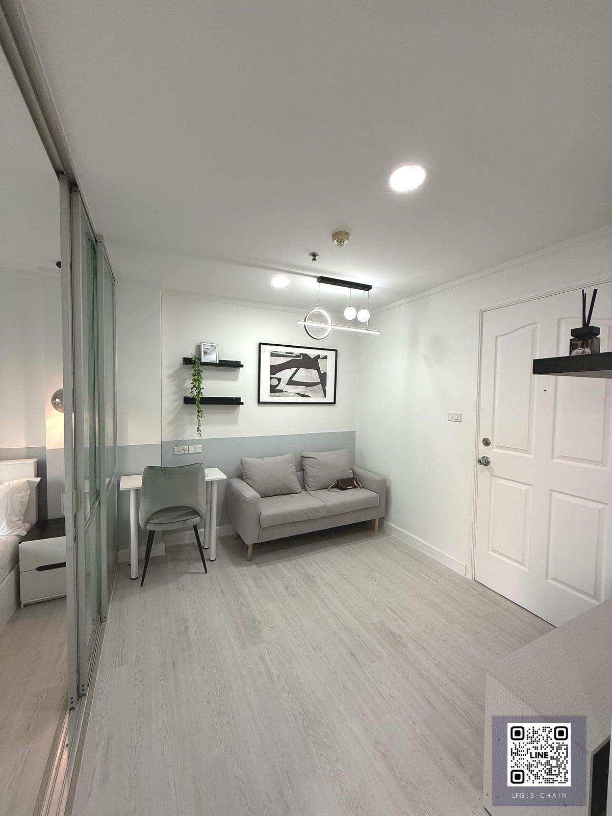 🔥FOR RENT>> Lumpini Ville Sukhumvit 109 - Bearing>> ห่างจากBTS แบริ่ง​ 2.9ก.ม.(มีรถตู้รับ-ส่ง)​ ชั้น 8 ขนาดห้อง 26 ตร.ม. เฟอร์นิเจอร์ครบ #LV-MO1753