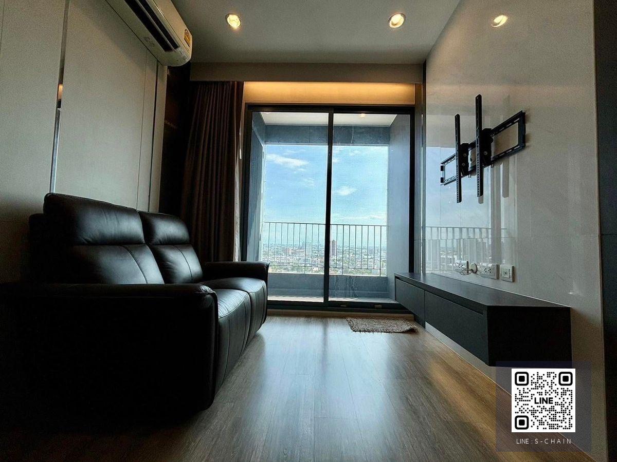 📢FOR RENT>> 🌷I Deo Mobi Sukhumvit 66>> ใกล้สถานีรถไฟฟ้า BTS อุดมสุข เพียง 50 เมตร  2 Bedroom ชั้น 25 วิวแม่น้ำเจ้าพระยา 🔺เฟอร์นิเจอร์บิวท์อินทั้งห้อง ผนังหินอ่อนแท้ #LV-MO1545