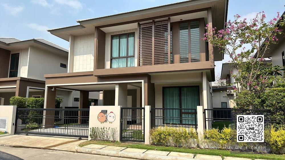 HOME FOR RENT>> บ้านเดี่ยว 2 ชั้น หมู่บ้านบุราสิริ กรุงเทพกรีฑา>> (หลังใหม่เพิ่งสร้างเสร็จ)>> ใกล้ รร.นานาชาติ ไบรท์ตัน คอลเลจ เพียง 900 ม. เดินทางสะดวก #MO-4868