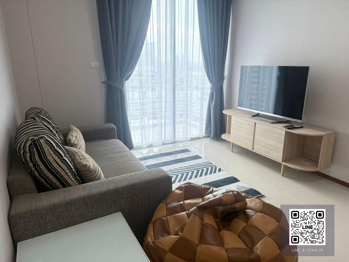 📢FOR RENT>> Villa Sathorn 🎉🌟55 ตร.ม ชั้น 17   วิวชิงช้าเอเชียทีค ใกล้ BTS สถานีกรุงธนบุรี BTS สายสีทอง ไอคอนสยาม เฟอร์นิเจอร์พร้อมเครื่องใช้ไฟฟ้าครบ #LV-MO1947